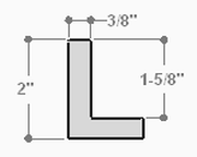 This L-shaped canvas floater frame features a natural finish, with a 1-5/8 " depth for artworks.

*Note: These solid wood, custom canvas floaters are for stretched canvas prints and paintings, and raised wood panels.