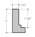 This deep, stair step floating canvas frame in soft, natural wood features a shallow recessed stair below the outer face. The canvas will hover neatly, resting on the lowest, flat edge.  

Give an authentic, fine art display to your favourite canvas Giclée print or acrylic painting. This canvas floating frame is ideal for medium, large or extra large canvases on thick (1.5 " deep) stretcher bars.

*Note: These solid wood, custom canvas floaters are for stretched canvas prints and paintings, and raised wood panels.